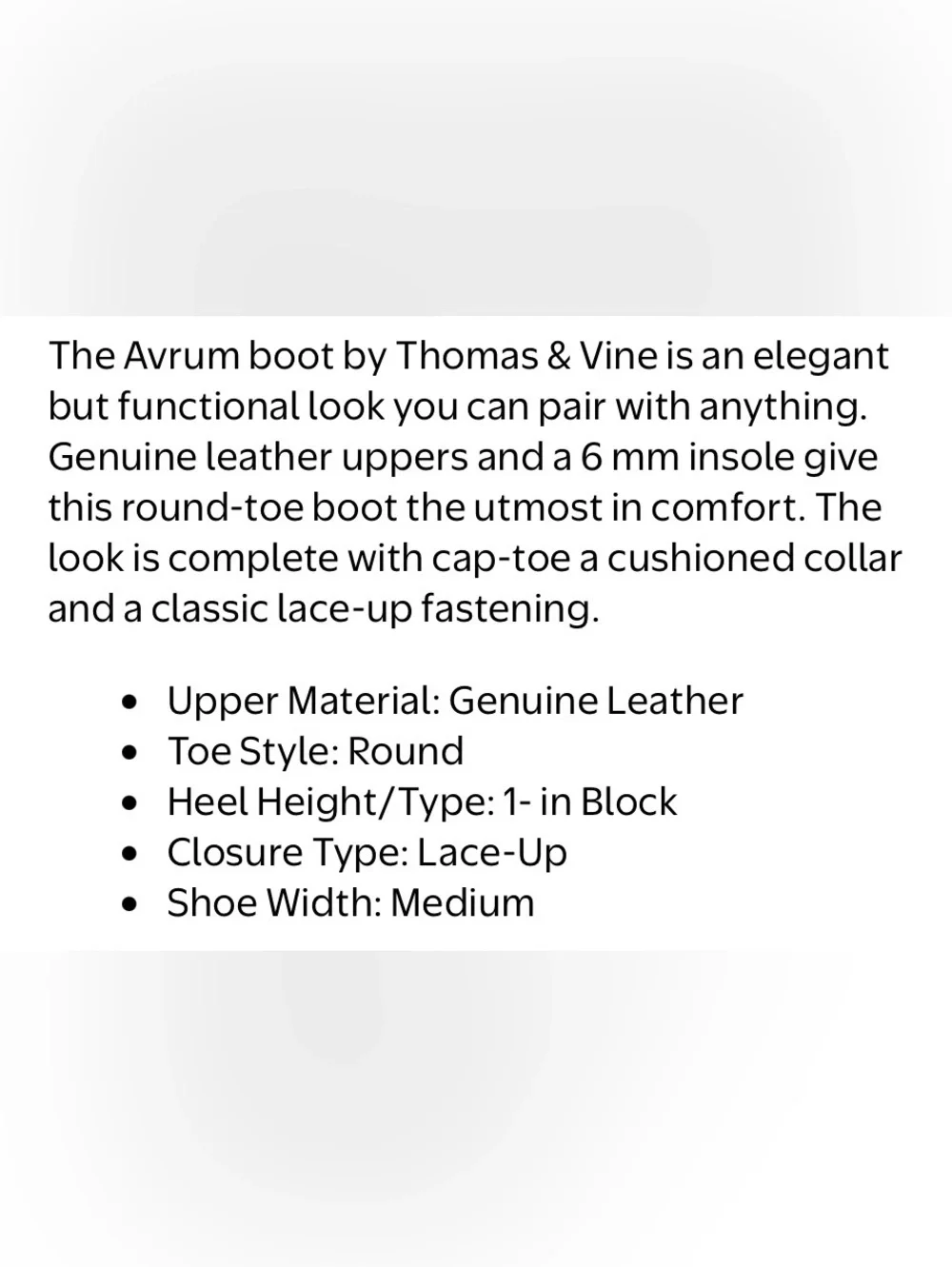 Thomas & Vine Avrum Black Zip and Lace Up Leather Chukka Boot Sz 11.5 BNWB